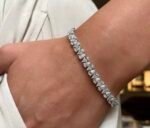 Pear Moissanite Bracelet - Image 2